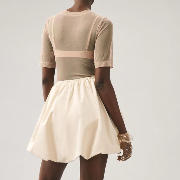 Anthropologie Self Contrast Bubble Mini Skirt NWOT - Picture 2 of 15